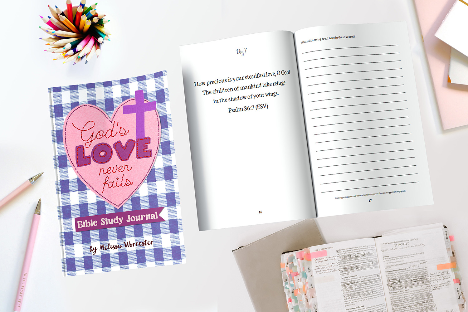 God's Love Never Fails bible study journal